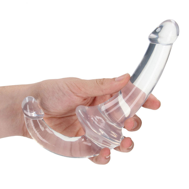 REALROCK 20 cm Strapless Strap-On - Clear - Clear Strapless Strap-On-REA157TRA