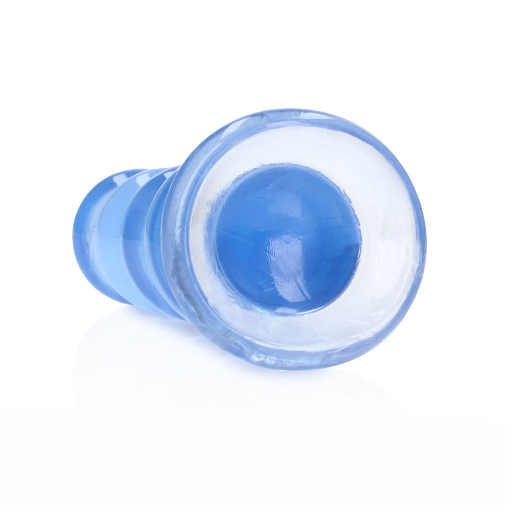 REALROCK 14 cm Curvy Anal Plug - Blue - Blue 14 cm (4.5) Butt Plug - REA158BLU