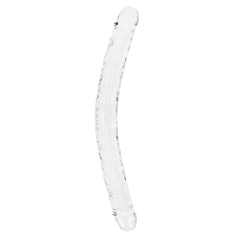 REALROCK 45 cm Double Dong - Clear - Clear 45 cm (18) Double Dong-REA160TRA