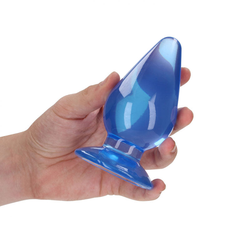 REALROCK 11.5 cm Anal Plug - Blue - Blue 11.5 cm (4.5) Butt Plug-REA162BLU