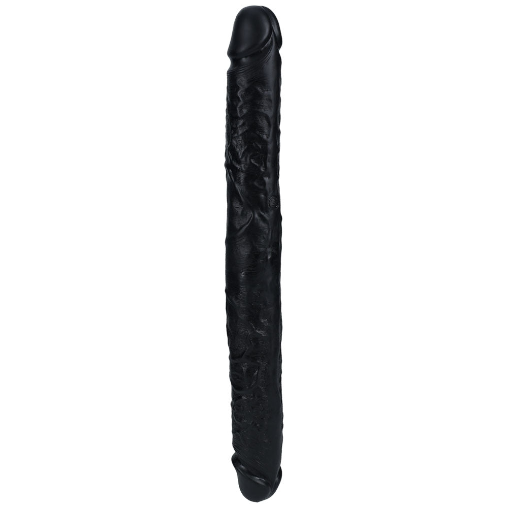 REALROCK 40cm Thick Double Dildo - Black - Black 40 cm (16) Thick Double Dong-REA186BLK