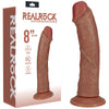 REALROCK 20cm Vibrating Cock - Tan-(rea188tan)