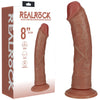 REALROCK 20cm Vibrating + Rotating Cock - Tan-(rea191tan)