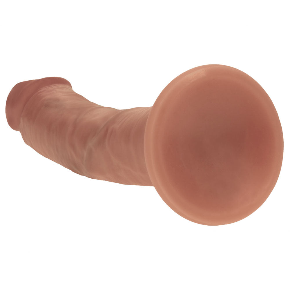REALROCK Dual Density Silicone 8 Curved Dildo - Tan - Tan 20.5 cm Dildo