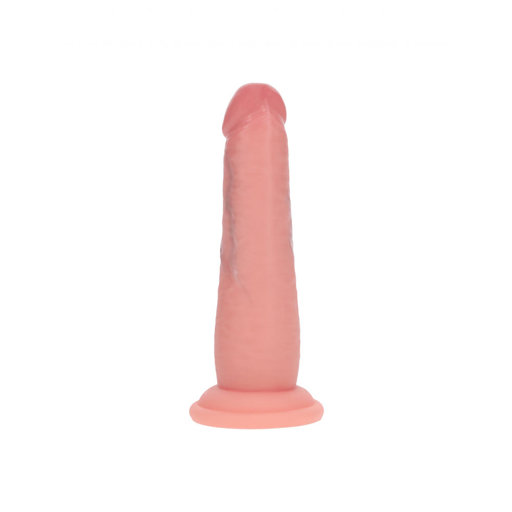 REALROCK Dual Density 6 Sliding Skin Silicone Dildo - Flesh - Flesh 15.2 cm Sliding Skin Dildo