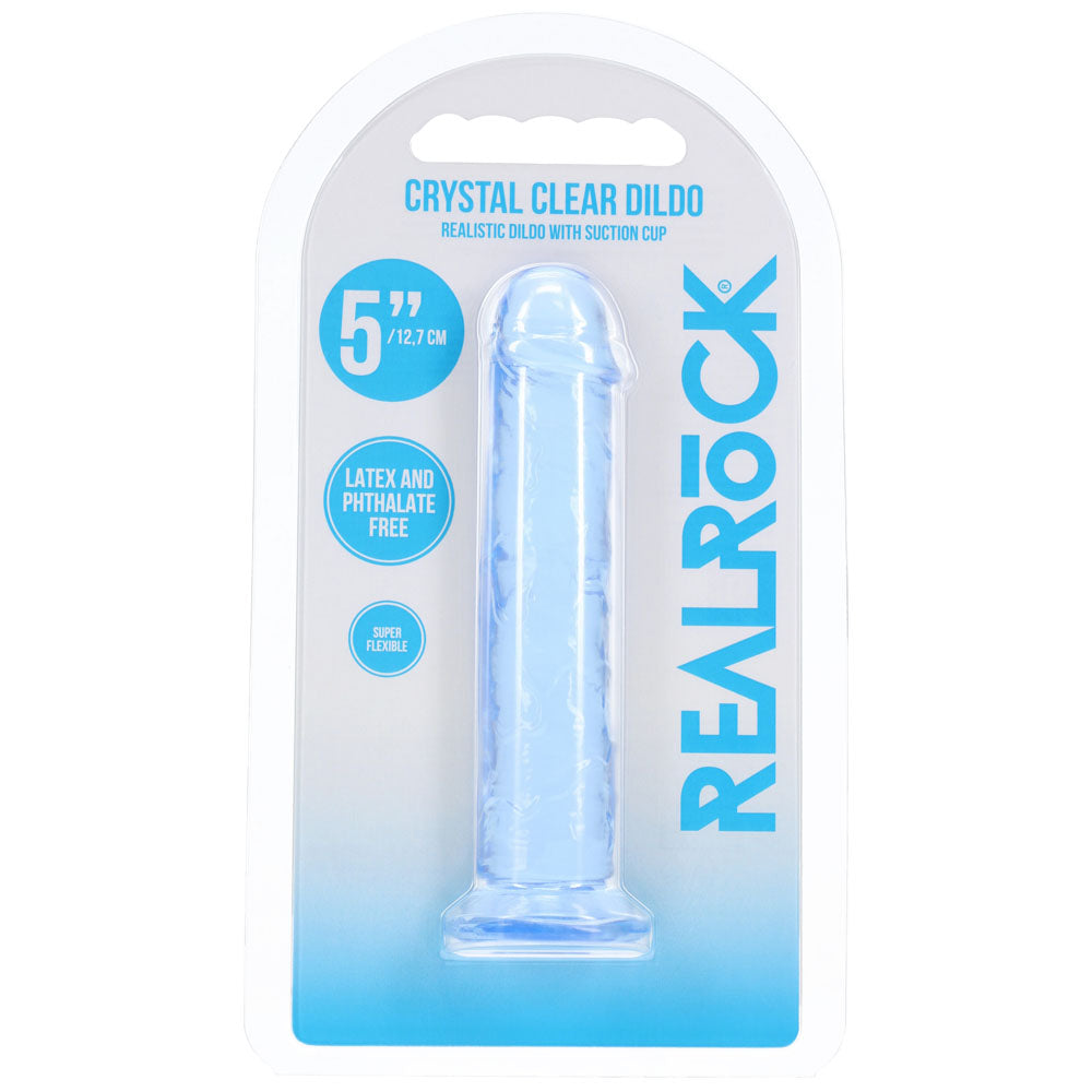 REALROCK Realistic 5 Dildo - Blue - Blue 12.7 cm Dildo