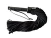 Black Suede Flogger with Leather Handle-RF1018