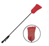Rouge Leather Foot Riding Crop Red-RFRC1187RD