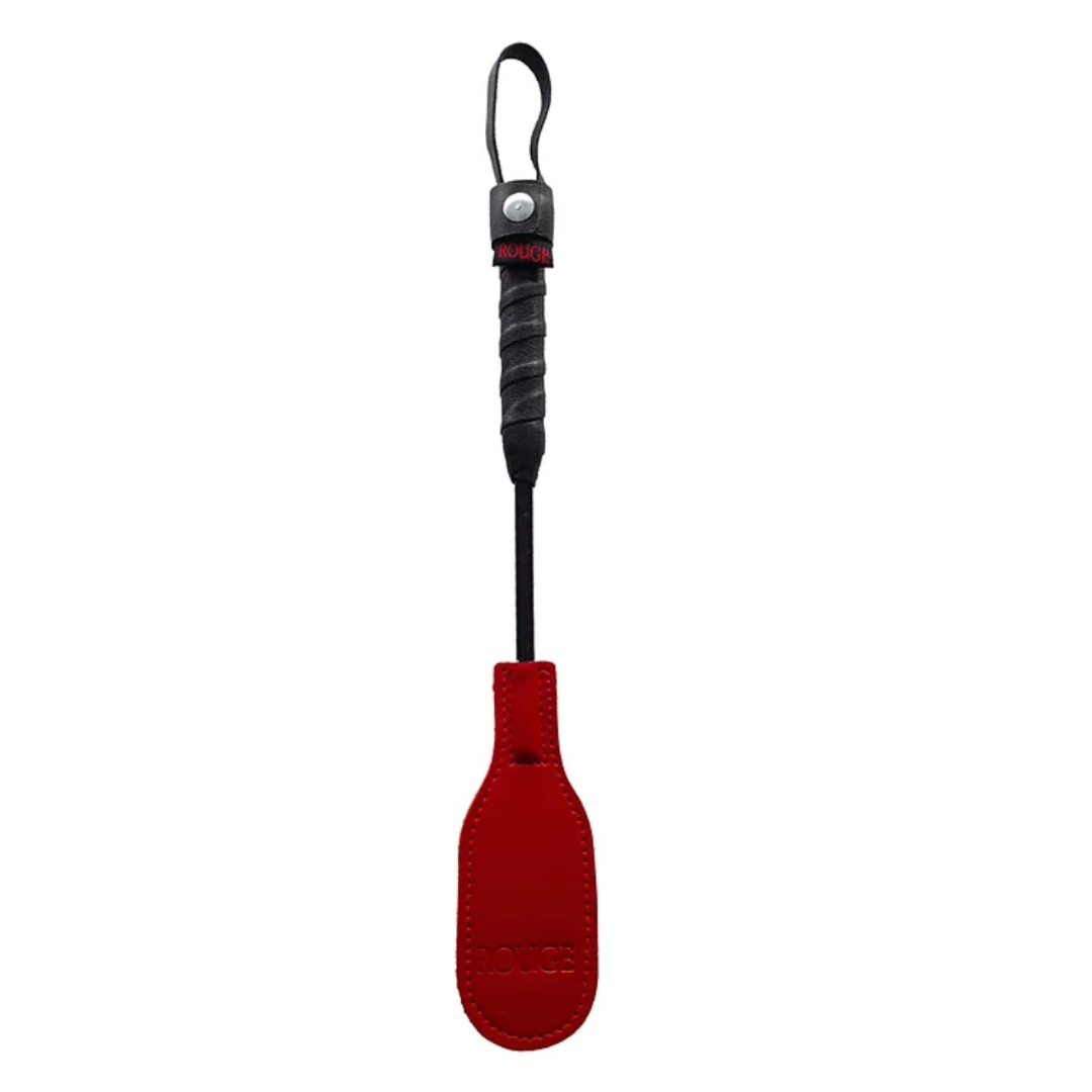 MINI LEATHER OVAL PADDLE RED-RMOP1123RD