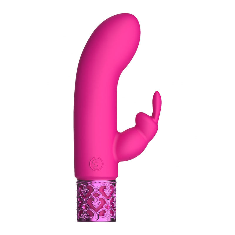 ROYAL GEMS Dazzling - Silicone Rechargeable Bullet - Pink 12 cm USB Rechargeable Bullet-ROY012PNK