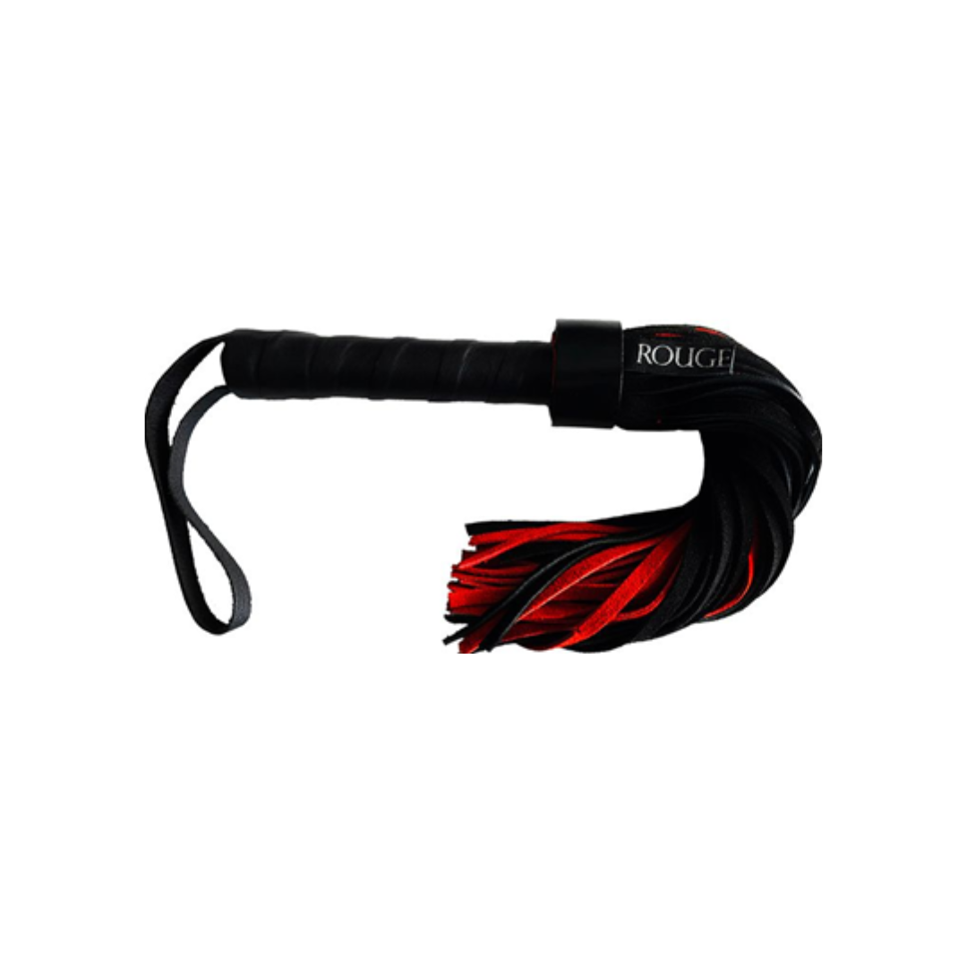 ROUGE SUEDE FLOGGER SHORT BLACK/RED-RSF1167BKRD
