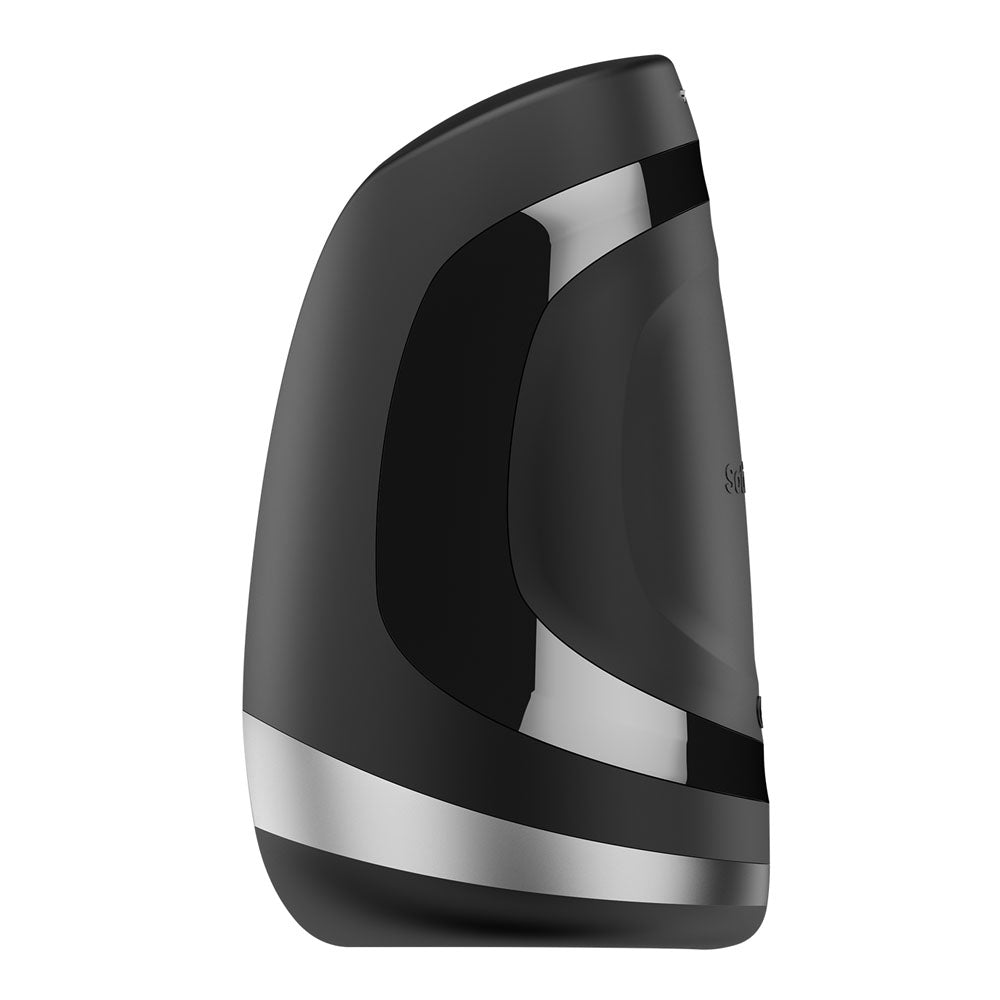 Satisfyer Men Heat Vibration - Black USB Rechargeable Masturbator - SATMENHV