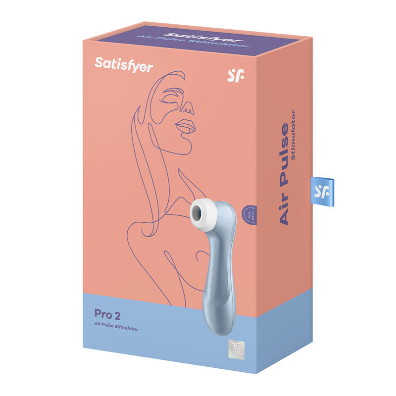 Satisfyer Pro 2 - Blue - Touch-Free USB-Rechargeable Clitoral Stimulator-SATPRO2-BLU