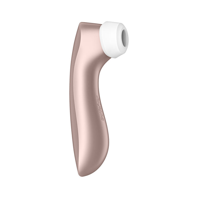 Satisfyer Pro 2+ Rose Gold - Rose Gold Touch-Free USB-Rechargeable Clitoral Stimulator with Vibration-SATPRO2V