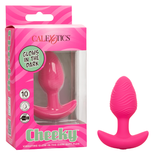 CheekyT Vibrating Glow-In-The-Dark Butt Plug-SE-0443-30-3