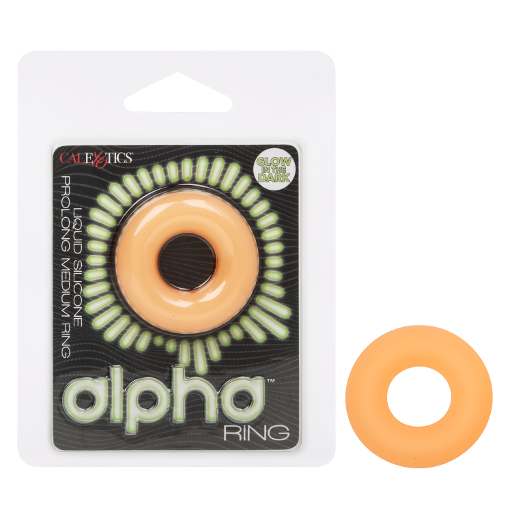 Alpha Glow-In-The-Dark Liquid Silicone Prolong Medium Ring-SE-1491-53-2