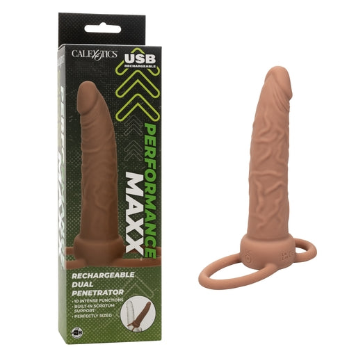 Performance Maxx Rechargeable Dual Penetrator - Brown-SE-1634-06-3