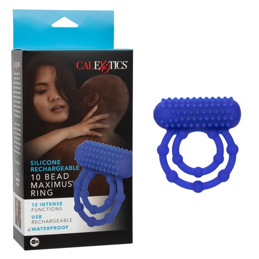 Silicone Rechargeable 10 Bead Maximus Ring-SE-1843-30-3
