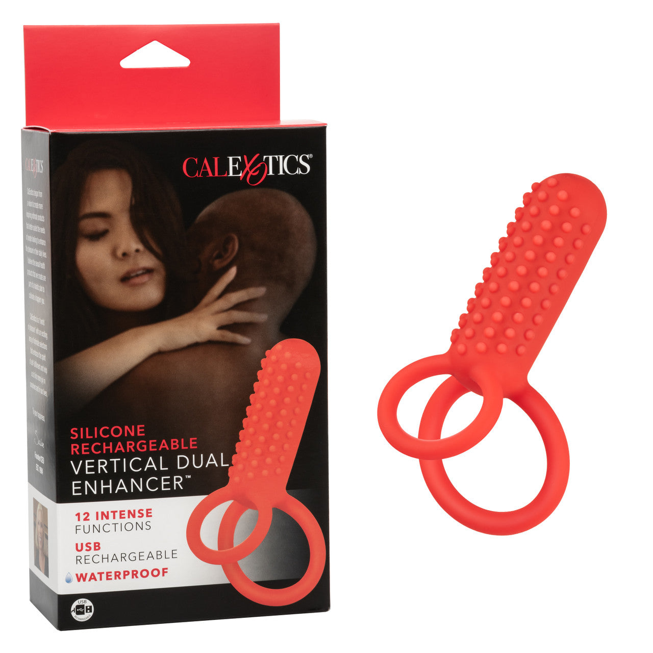 Silicone Rechargeable Vertical Dual Enhancer-SE-1843-40-3