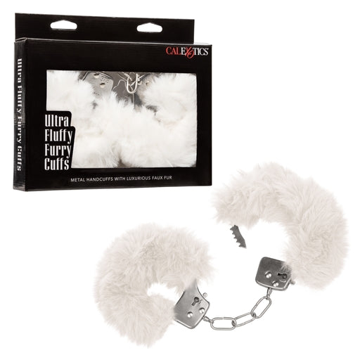 Ultra Fluffy Furry Cuffs - White-SE-2651-50-3