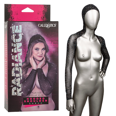 Radiance Plus Size Hooded Shoulder Shrug-SE-3000-65-3