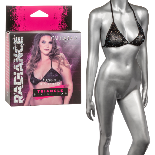 Radiance Plus Size Triangle Bikini Top-SE-3001-10-3