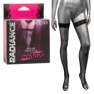 Radiance Plus Size Thigh High Stockings-SE-3001-40-3