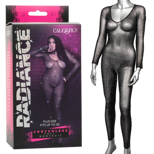 Radiance Plus Size Crotchless Full Body Suit-SE-3002-36-3