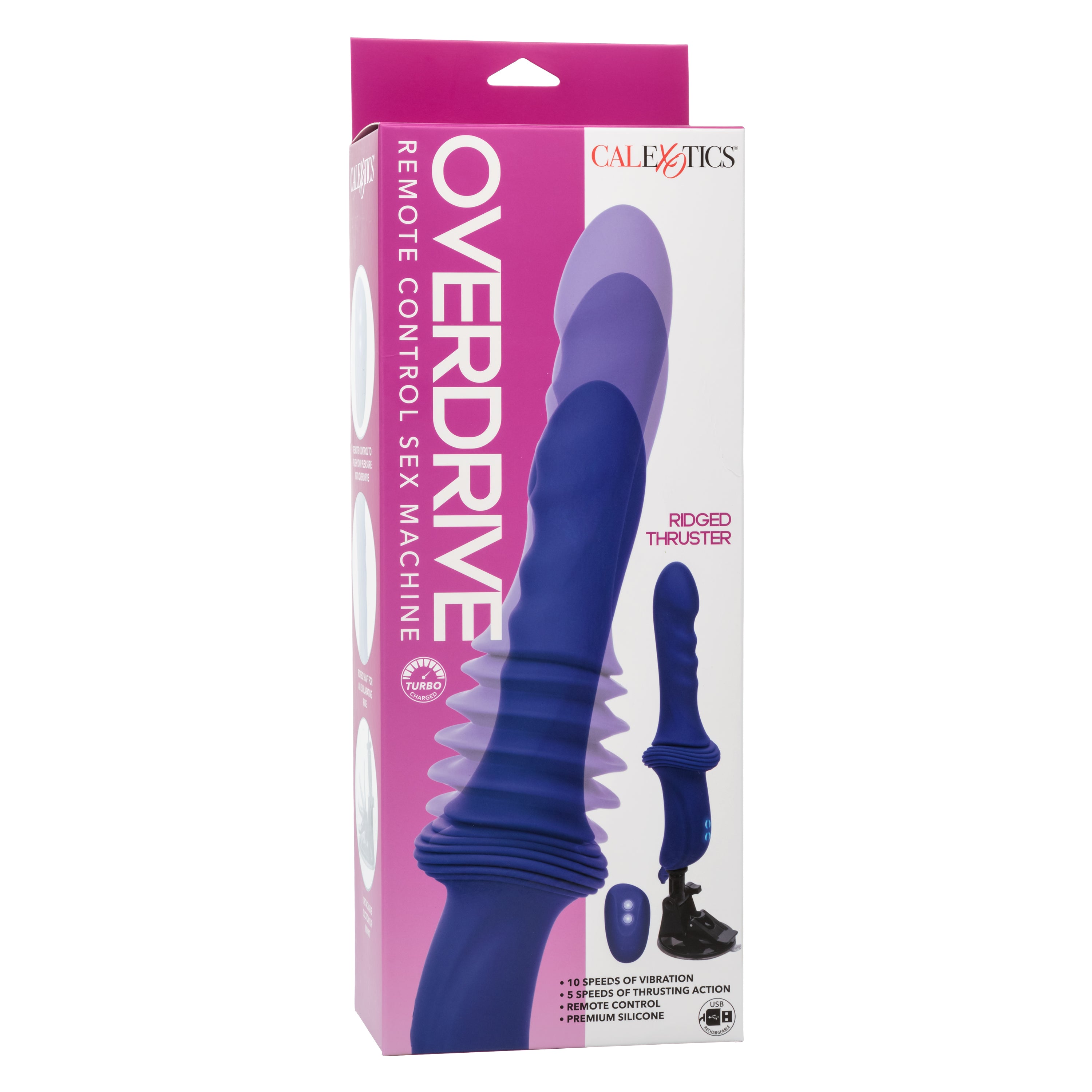 Overdrive Remote Control Sex Machine Ridged Thruster-SE-4445-65-3