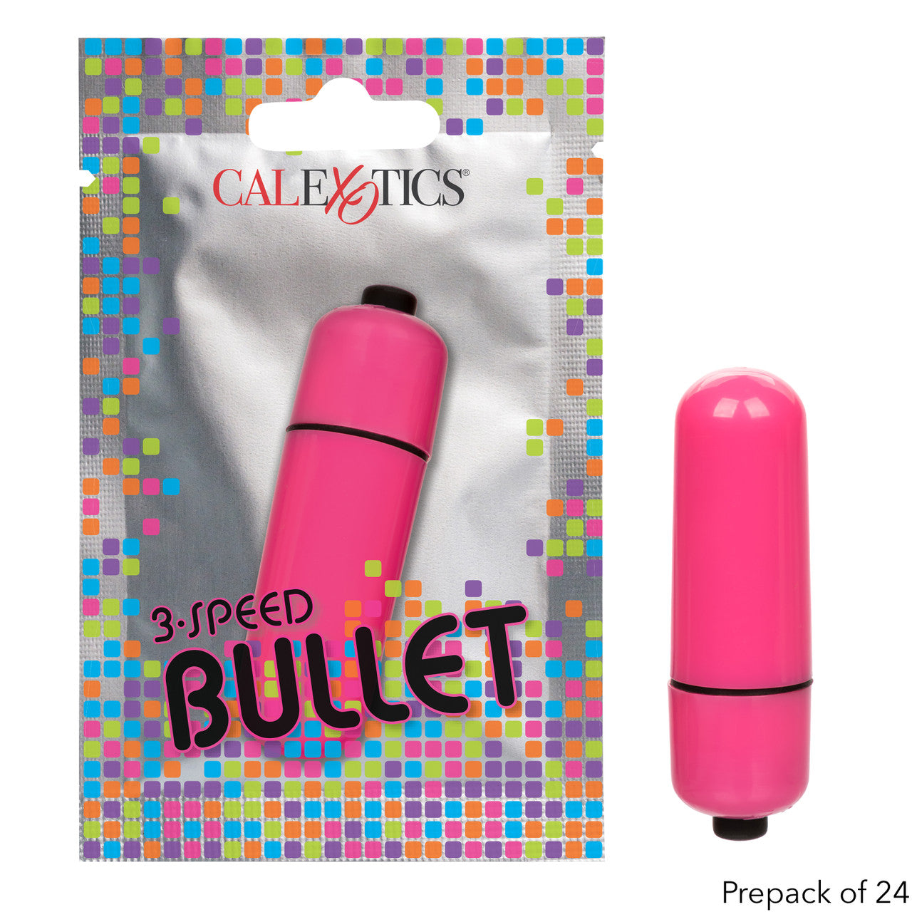 Foil Pack 3-Speed Bullet - Pink (Prepack of 24)-SE-8000-50-3