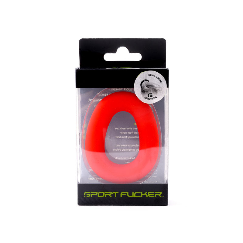 Sport Fucker Hero Ring - Red - Red Cock Ring-SF20837