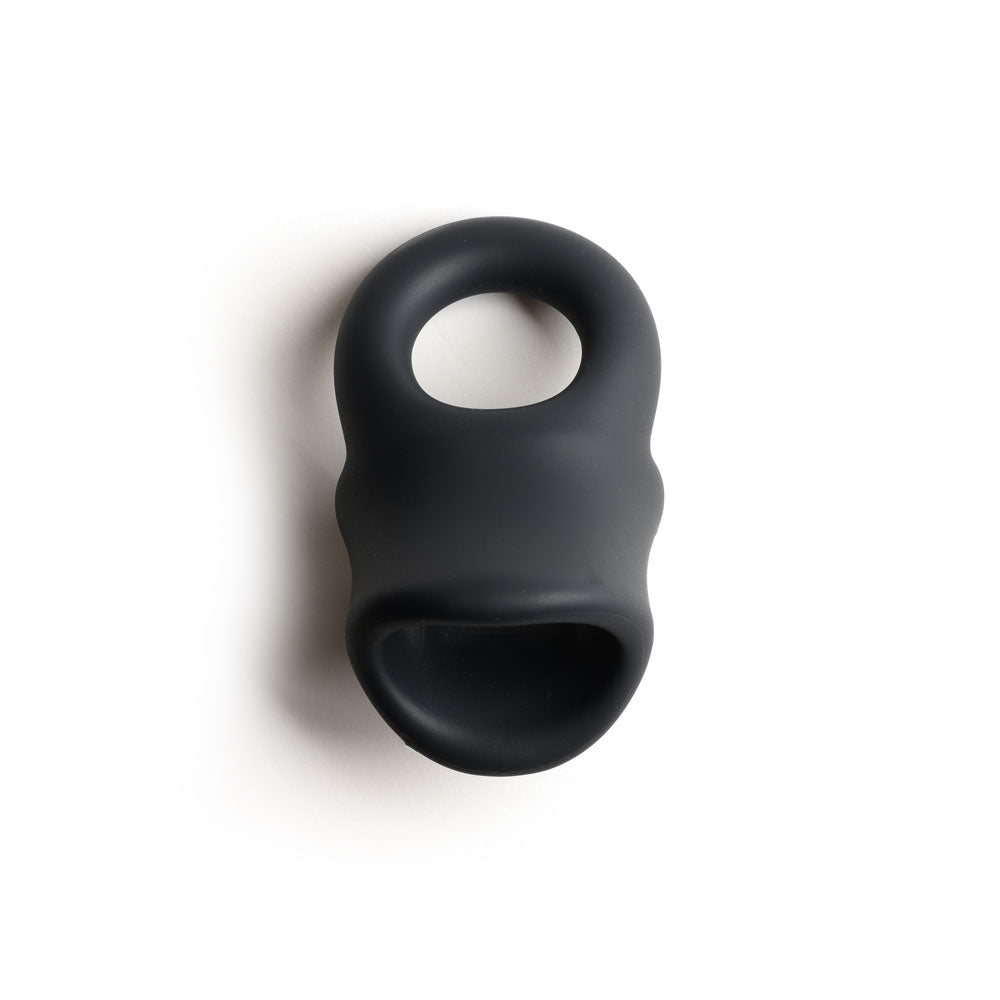 Sport Fucker Baller Ring - Black Liquid Silicone Cock Ring with Ball Stretcher-SF23094