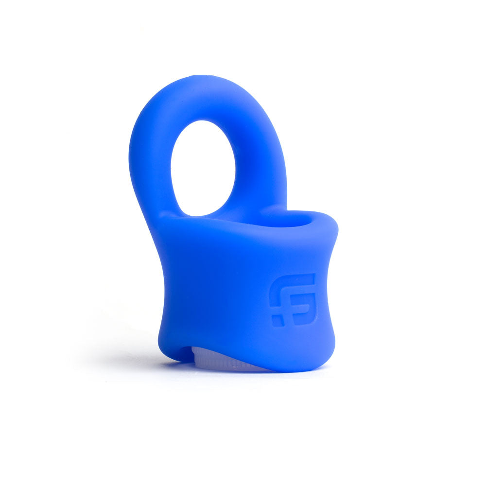 Sport Fucker Baller Ring - Blue Liquid Silicone Cock Ring with Ball Stretcher-SF23096