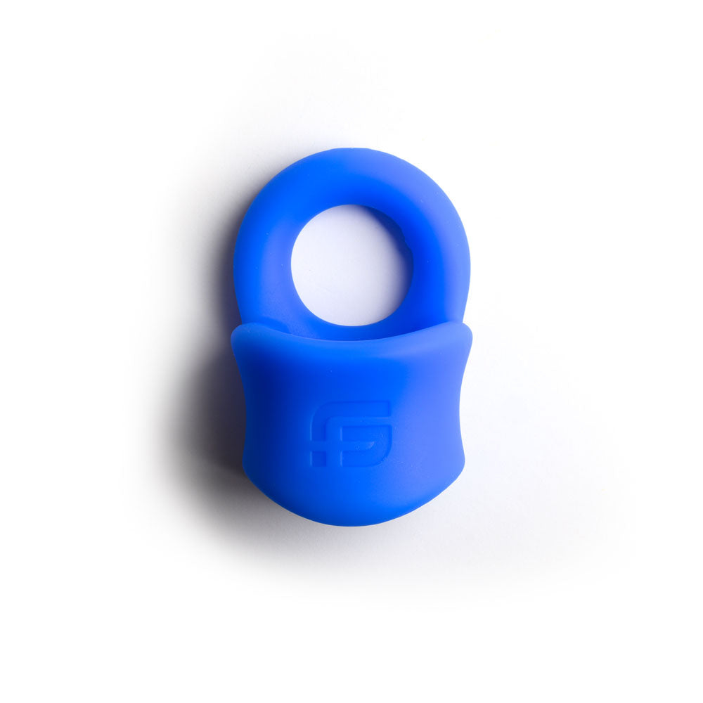 Sport Fucker Baller Ring - Blue Liquid Silicone Cock Ring with Ball Stretcher-SF23096