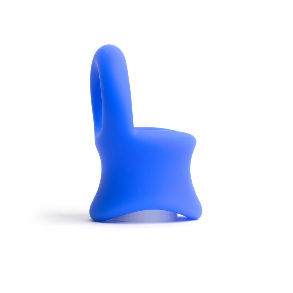 Sport Fucker Baller Ring - Blue Liquid Silicone Cock Ring with Ball Stretcher-SF23096