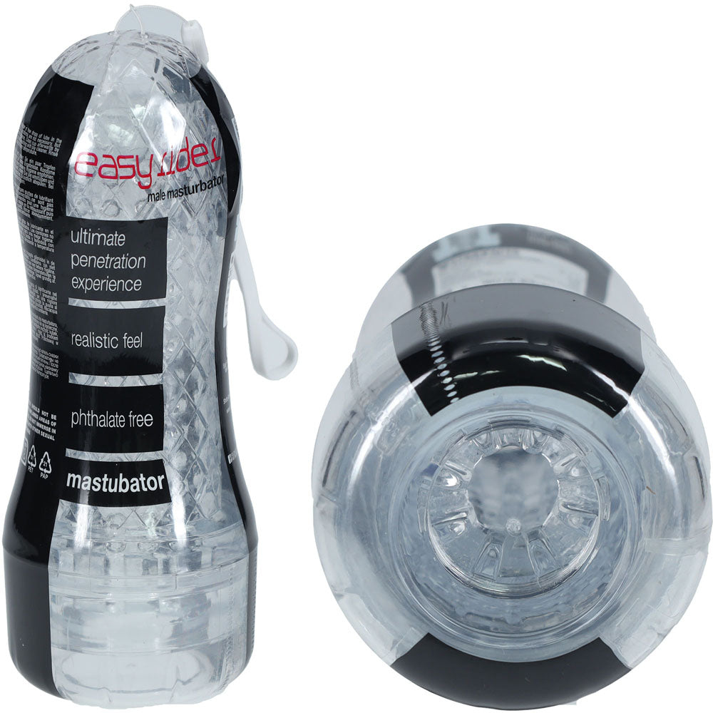 SHOTS Easy Rider - Clear - Clear Vagina Stroker-SHT439TRA