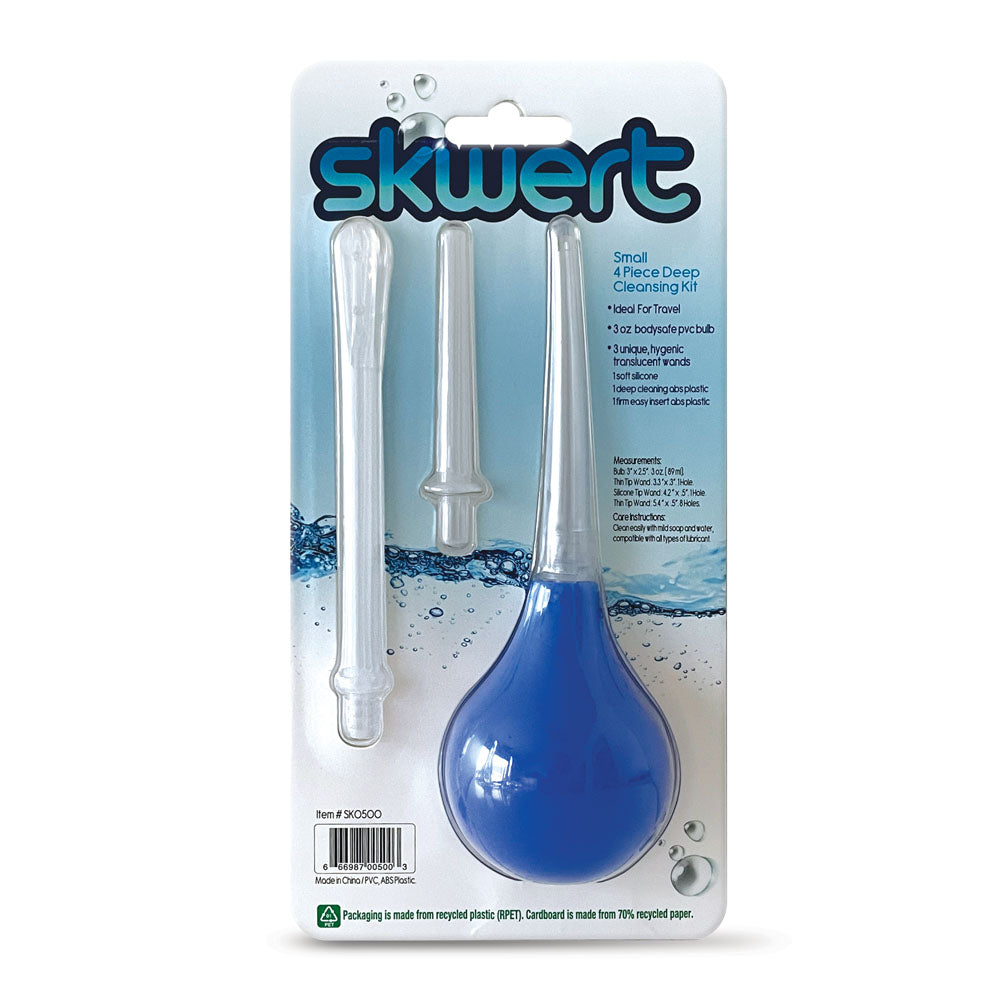 Skwert Small 3 oz Douche Kit - Blue 90 ml Unisex Douche Kit-SK0500