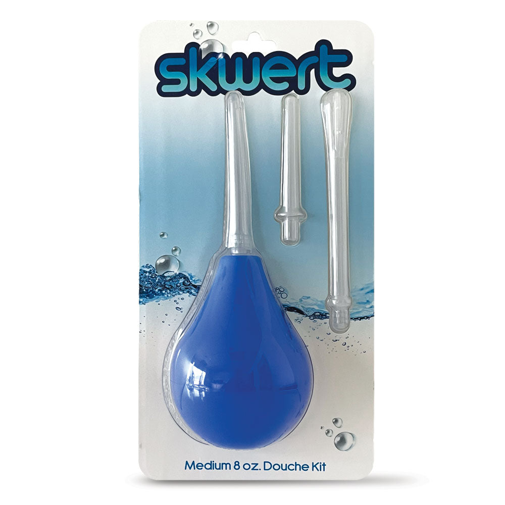 Skwert Medium 8 oz Douche Kit - Blue 240 ml Unisex Douche Kit-SK0501