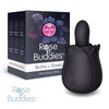 Skins Rose Buddies - The Bums N Roses - Black USB Rechargeable Anal Rimming Stimulator-SKRBBNR