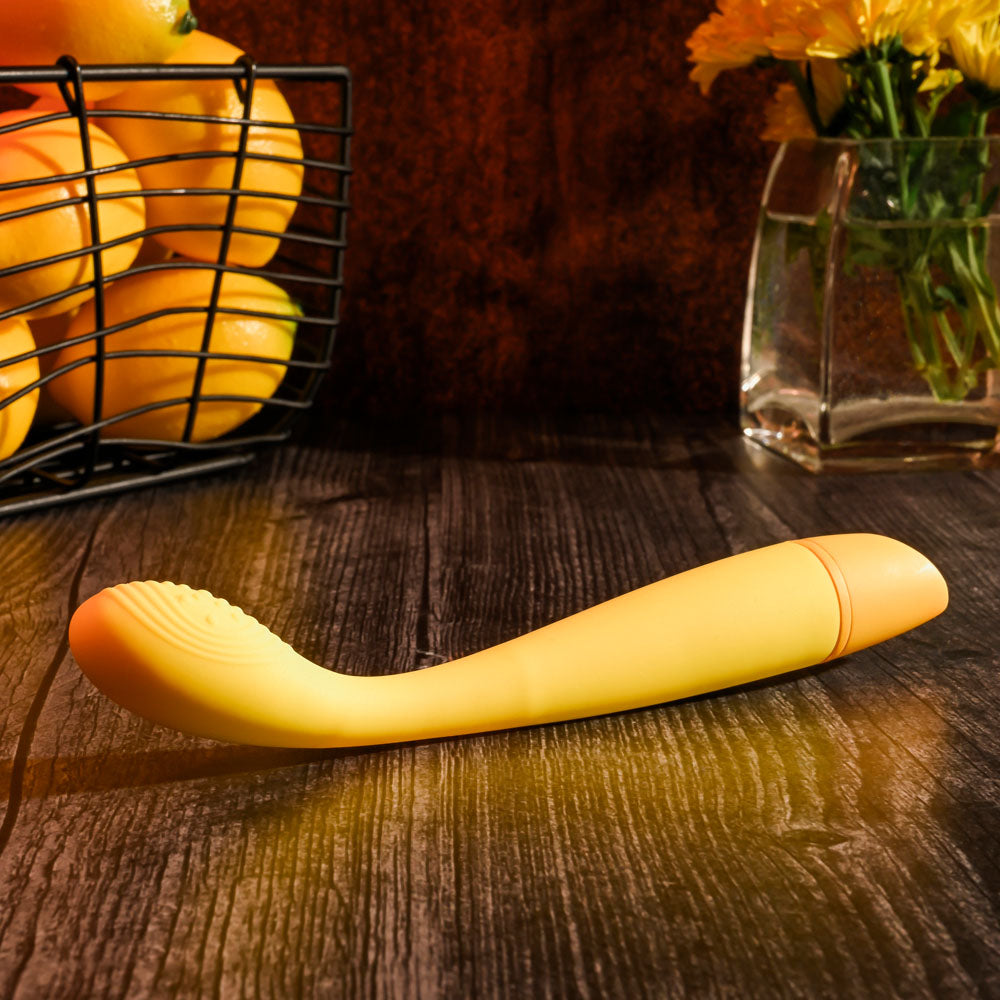 Selopa LEMON SQUEEZE - Yellow 18.4 cm USB Rechargeable Vibrator-SL-RS-3311-2