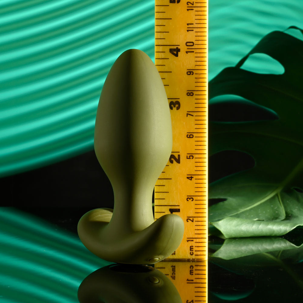 Selopa THE COLONEL - Green 10.1 cm USB Rechargeable Vibrating Butt Plug with Wireless Remote-SL-RS-4226-2