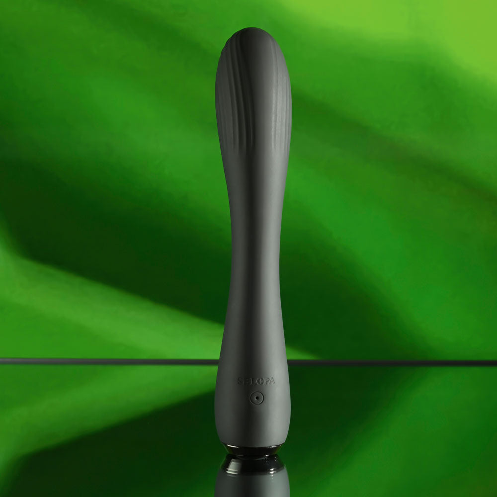 Selopa MIDNIGHT MAGIC - Black 20.2 cm USB Rechargeable Vibrator-SL-RS-4776-2