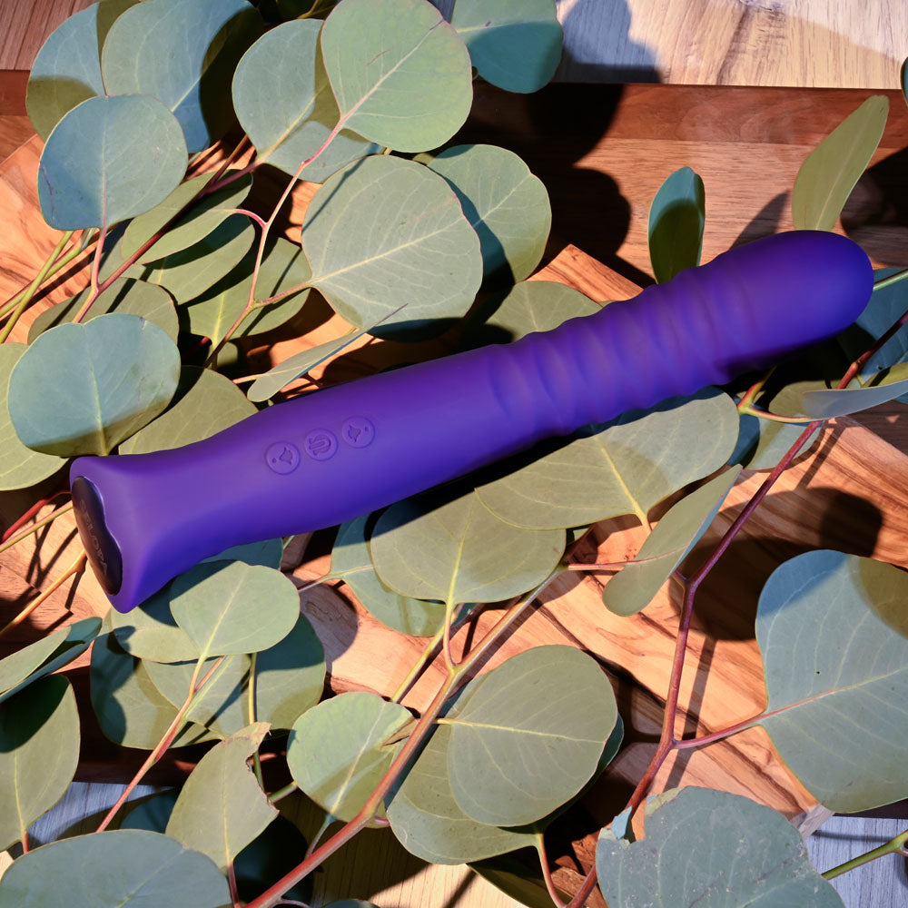 Selopa TRIXXXIE - Purple 22.2 cm USB Rechargeable Vibrator-SL-RS-5223-2