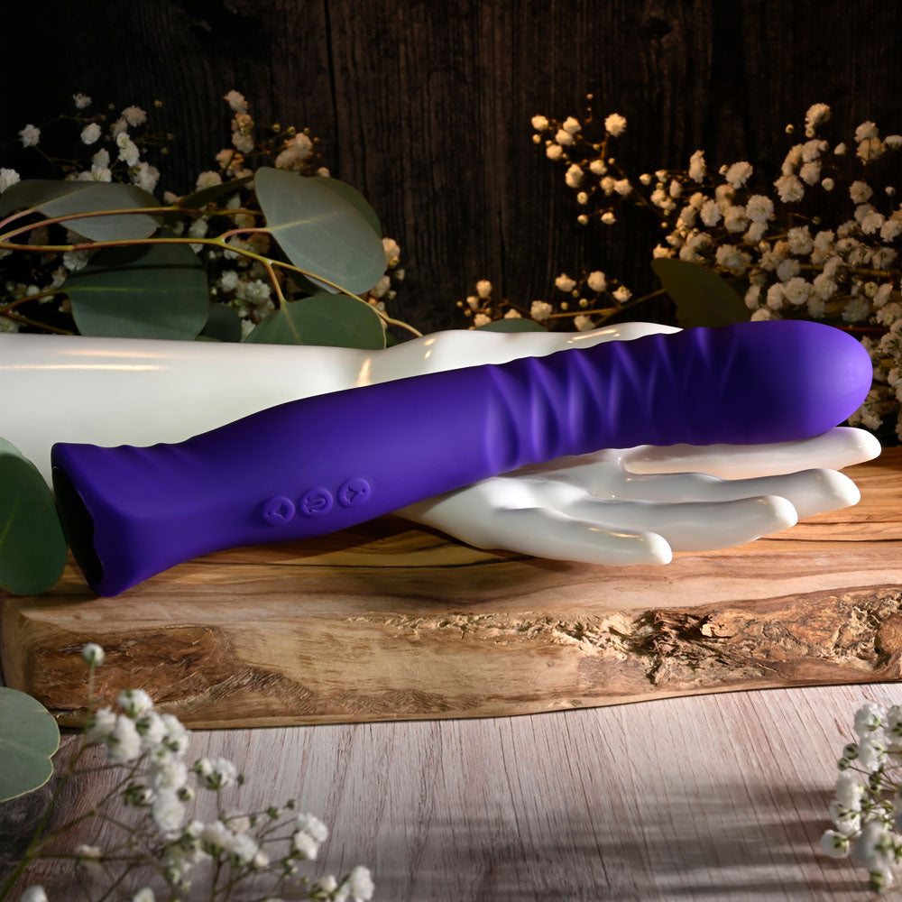 Selopa TRIXXXIE - Purple 22.2 cm USB Rechargeable Vibrator-SL-RS-5223-2