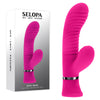 Selopa NEXT WAVE - Pink 16.4 cm USB Rechargeable Dual Vibrator-SL-RS-5469-2