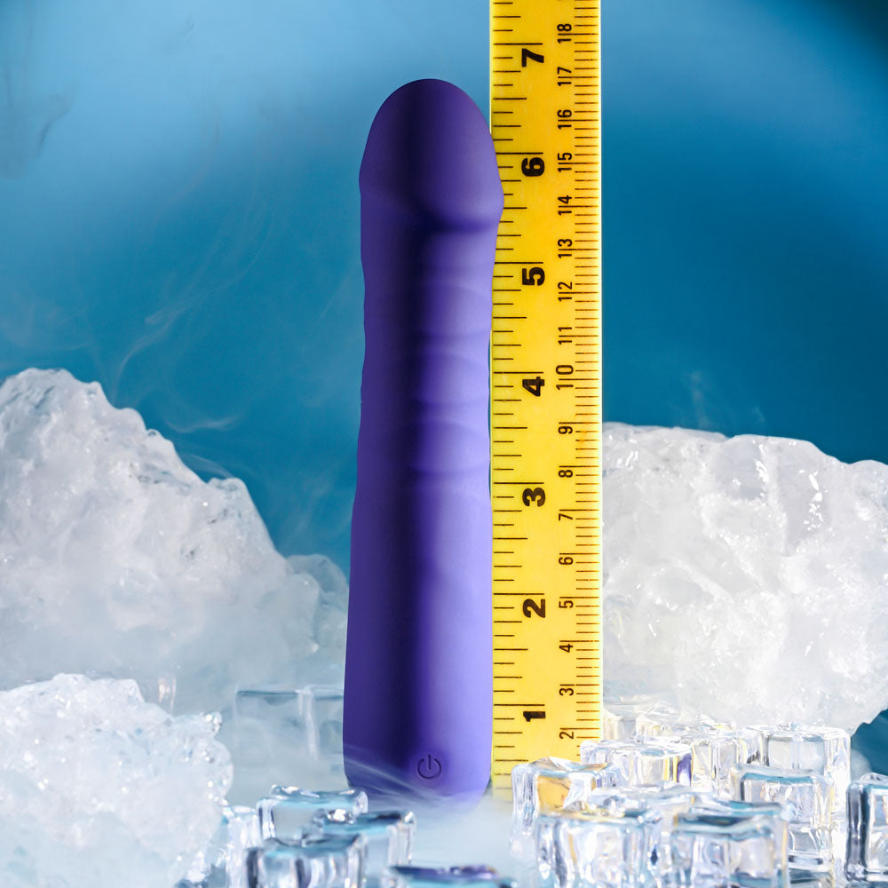 Selopa AMBITION - Purple 17 cm USB Rechargeable Thrusting Vibrator-SL-RS-5476-2