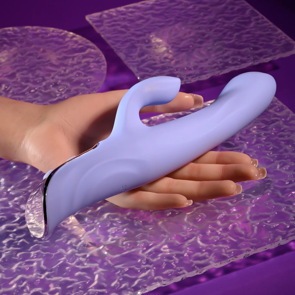 Evolved LAVENDER LOVE - Purple 23.3 cm USB Rechargeable Rabbit Vibrator-SL-RS-6619-2