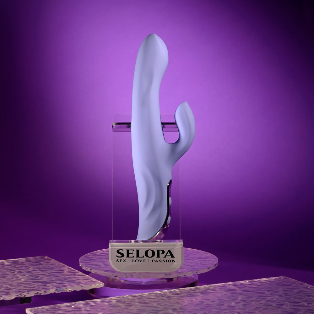Evolved LAVENDER LOVE - Purple 23.3 cm USB Rechargeable Rabbit Vibrator-SL-RS-6619-2