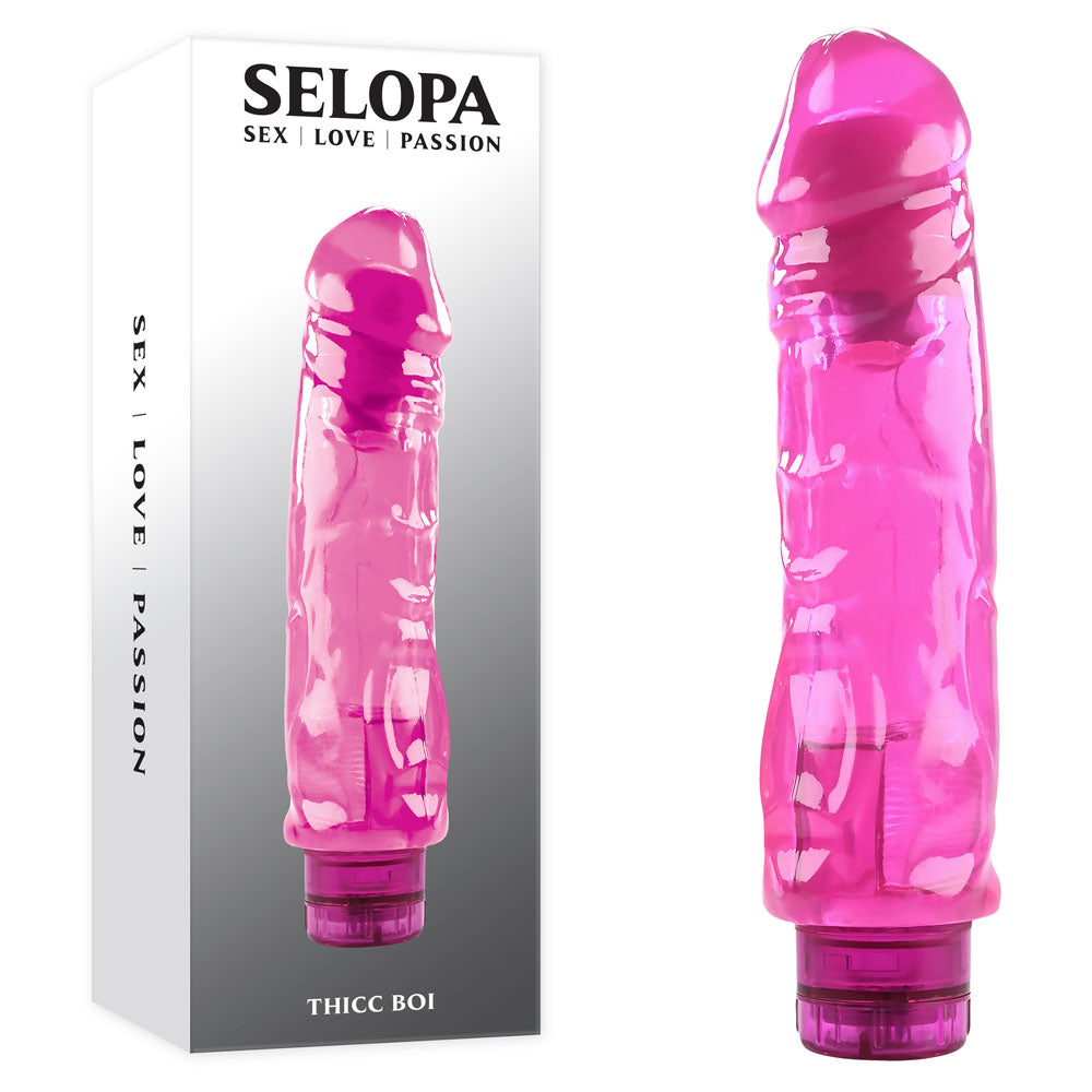 Selopa THICC BOI - Pink 22.9 cm Vibrator-SL-VB-3465-2