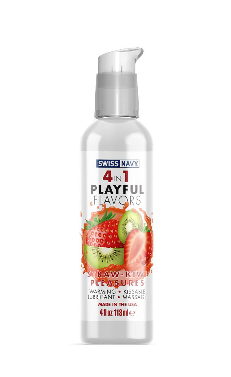 4 In 1 Playful Flavors Strawberry/Kiwi Pleasure 4oz-SN4N1FSKP4